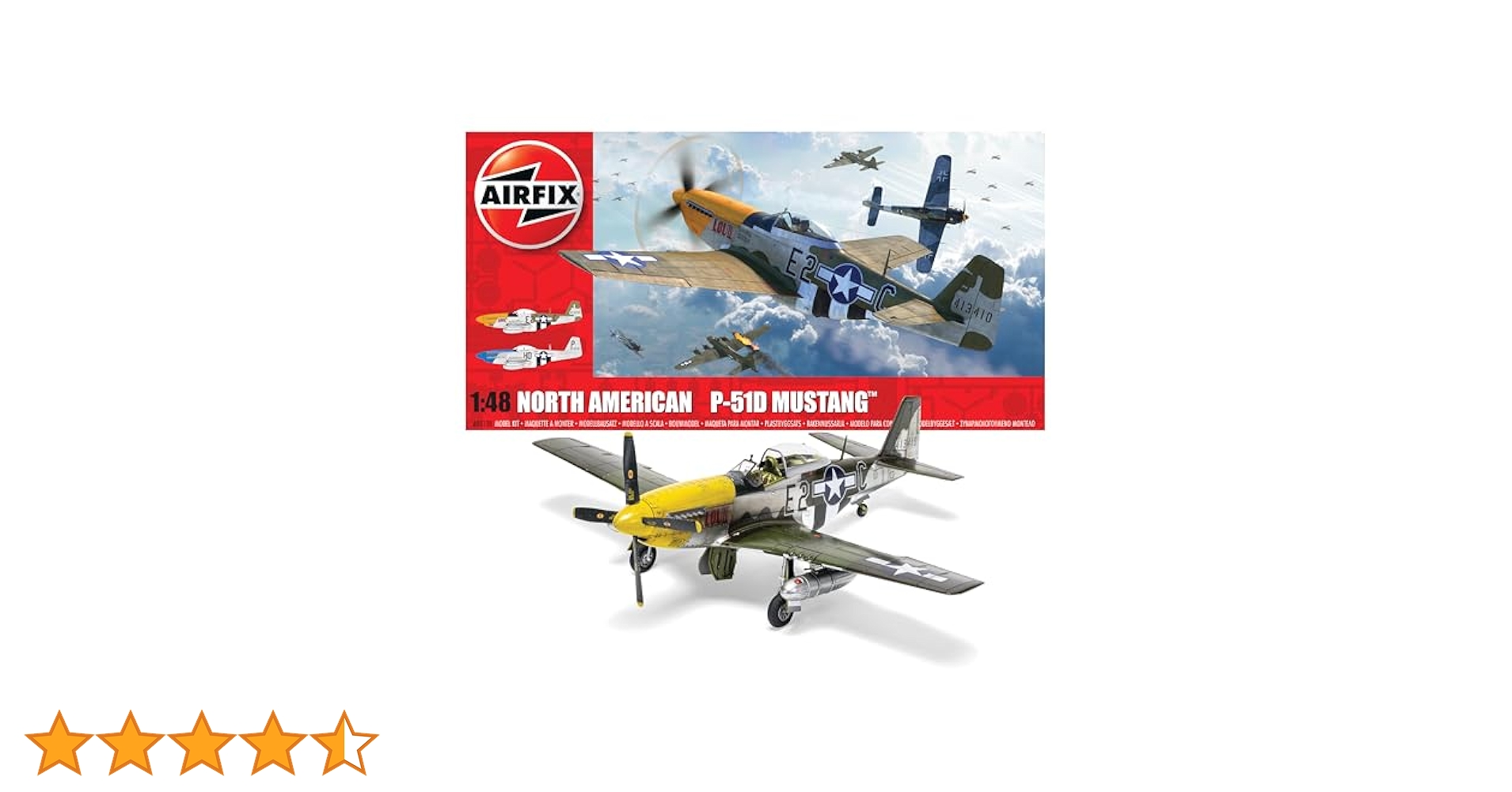 P51ムスタング ARF製 P-51 ムスタング 1/8 ラジコン機】組立て～初飛行まで,翼長 1.4m